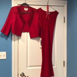 Julian Taylor Red dress and jacket (set)